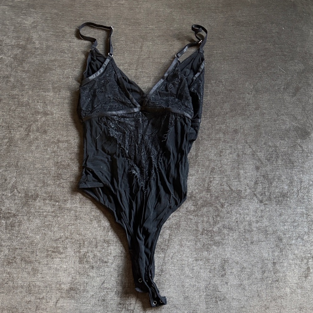 Dynamite Black Lace Bodysuit